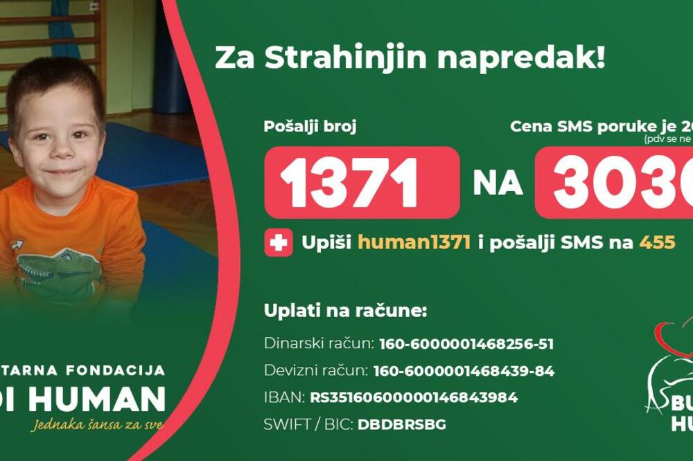 SUTRA HUMANITARNI BAZAR ZA STRAHINJU MARJANOVIĆA (4): Ne hoda i NE GOVORI, potrebna mu je NAŠA POMOĆ!