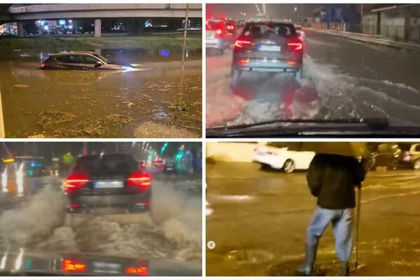 POTOP U BEOGRADU: Grad tokom noći PARALISAN zbog obilne kiše, ULICE POD VODOM! (FOTO)(VIDEO)