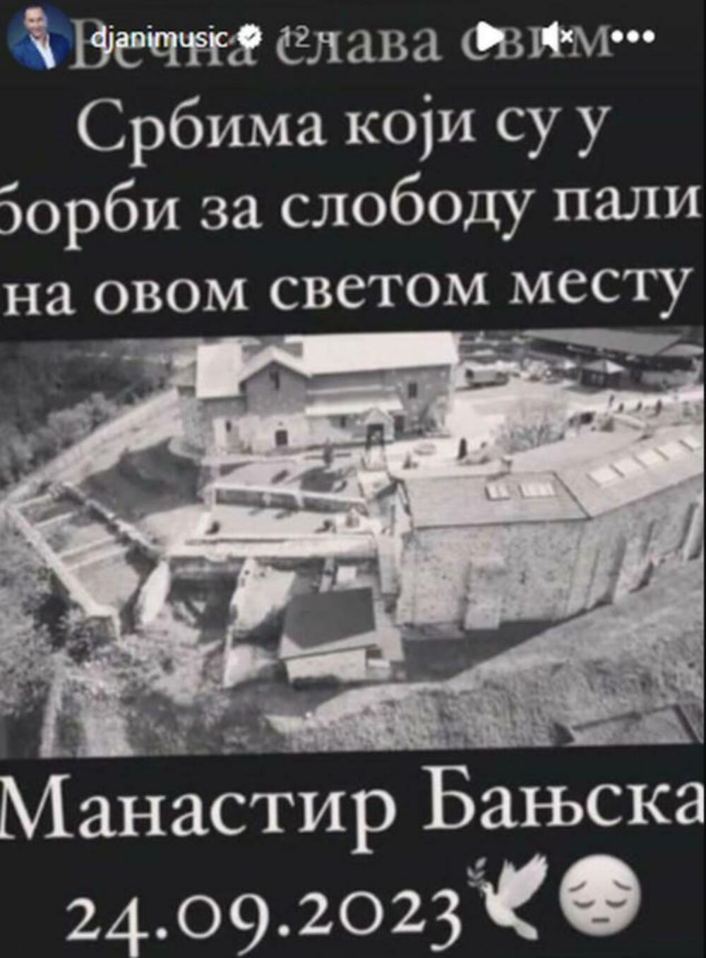 Radiša Trajković Đani koji je objavio fotografiju manastira kod kojeg se sve dogodilo.