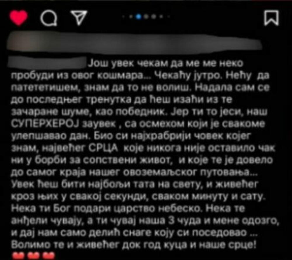 Potresna poruka supruge ubijenog Srbina na Kosovu