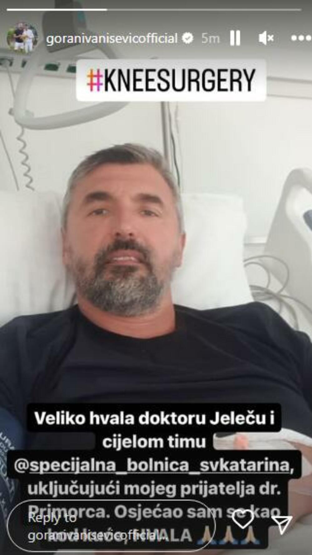 Objava Gorana Ivaniševića