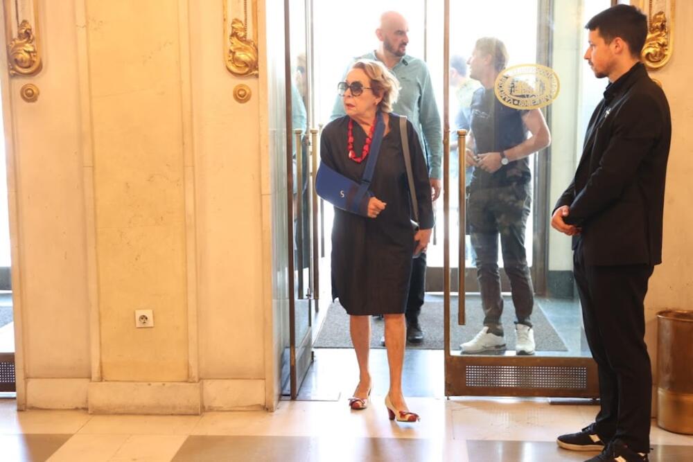 Ceca Bojković sa longetom na ruci