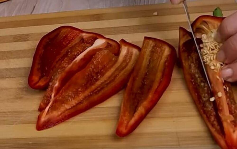 Čišćenje crvenih paprika
