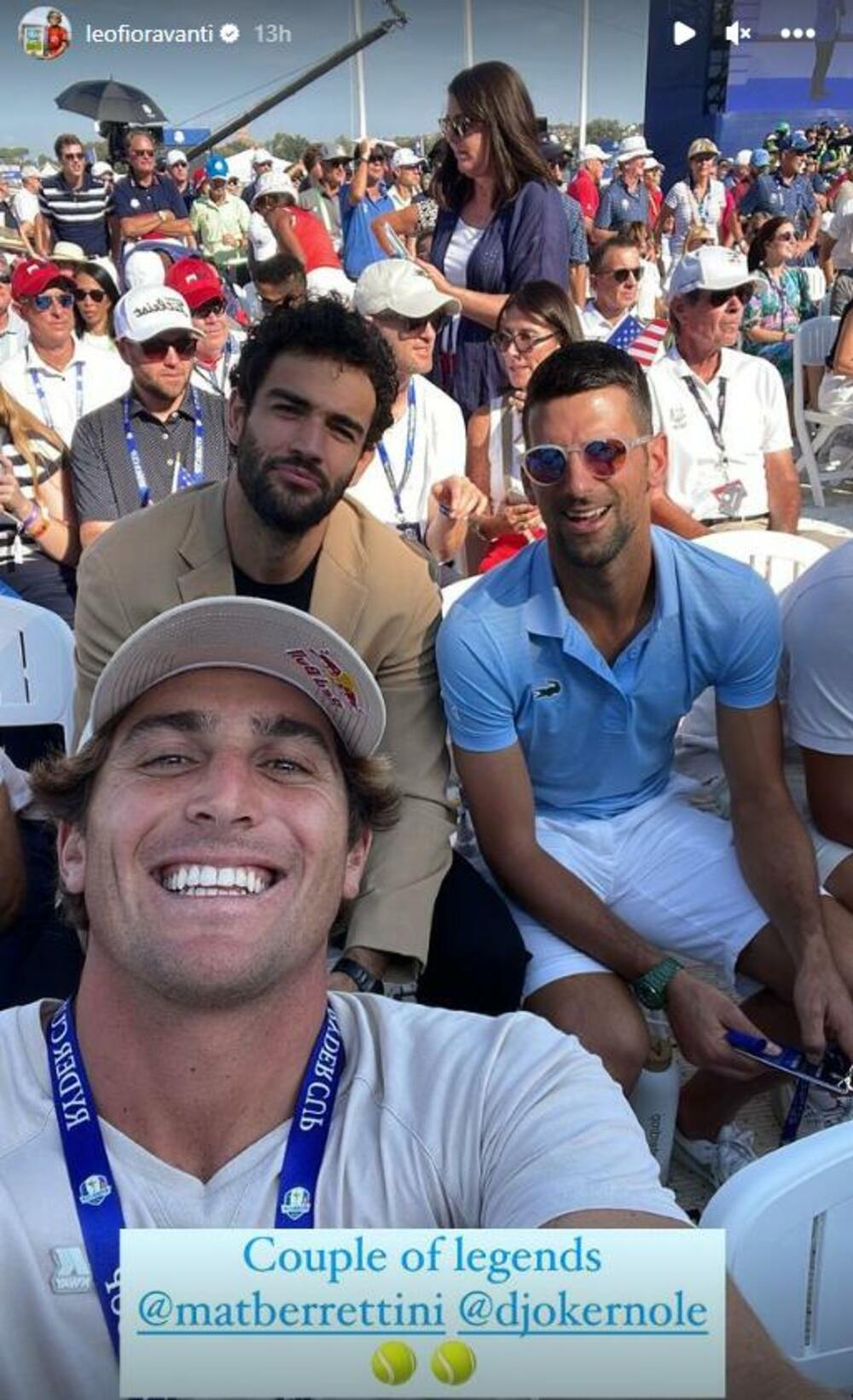 Novak Đoković, Mateo Beretini, Leonardo Fjoravanti