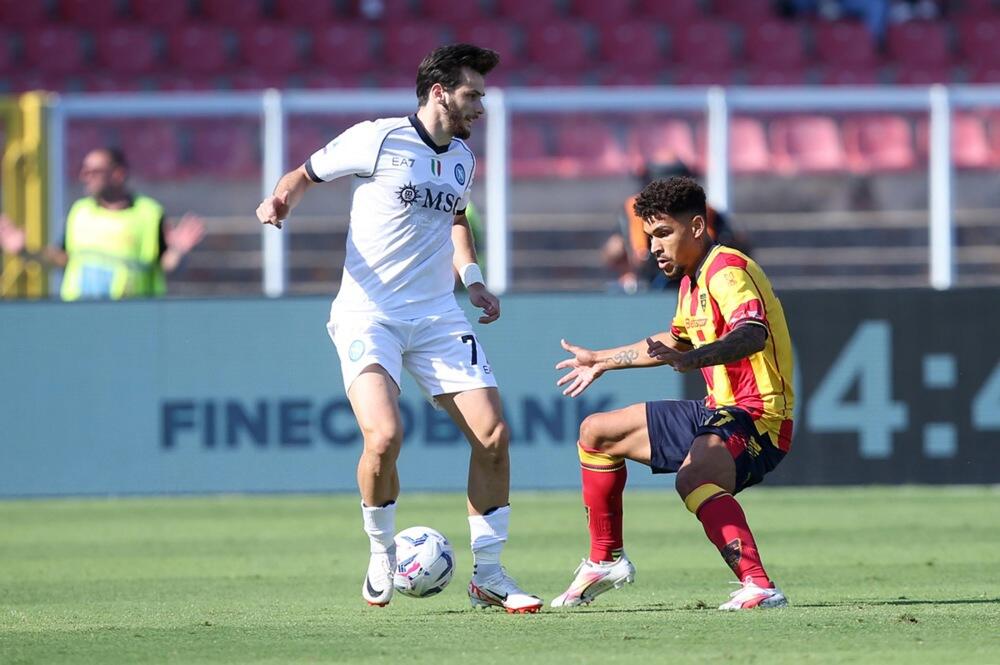 Detalj sa utakmice Lećea i Napolija