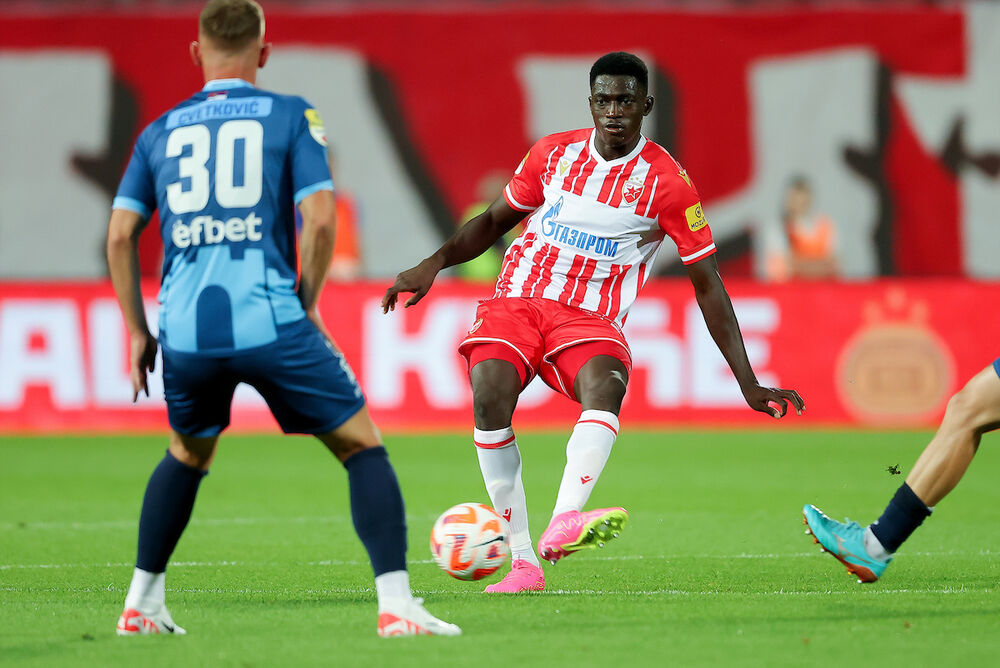 Naser Điga na utakmici Crvene zvezde i niškog Radničkog