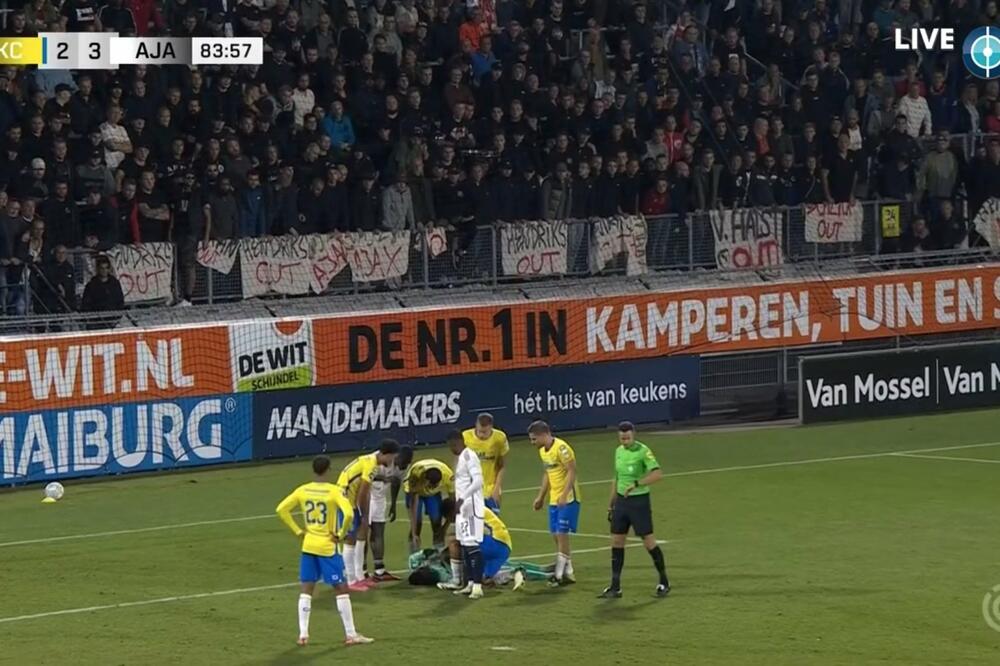 POTRESNE SCENE NA MEČU AJAKSA! Golmanu se bore za život, fudbaleri u suzama (VIDEO/FOTO)