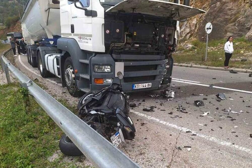 POGINUO MOTOCIKLISTA KOD KOKINOG BRODA: U jezivom sudaru sa kamionom NIJE MU BILO SPASA