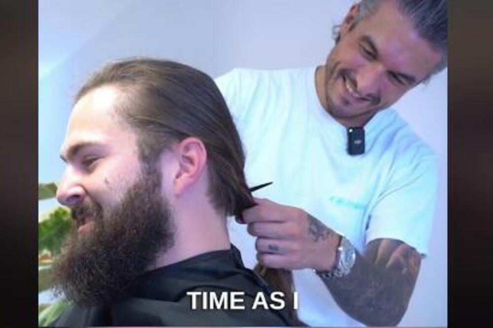 DOŠAO U SALON KAO JEDAN ČOVEK, A IZAŠAO KAO POTPUNO DRUGI: Nakon šišanja skroz NEPREPOZNATLJIV, AU (VIDEO)