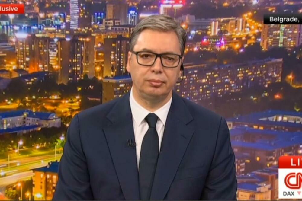 VUČIĆ ZA SI-EN-EN: "Ne treba nam sukob sa NATO, važna nam je samo bezbednost Srba"