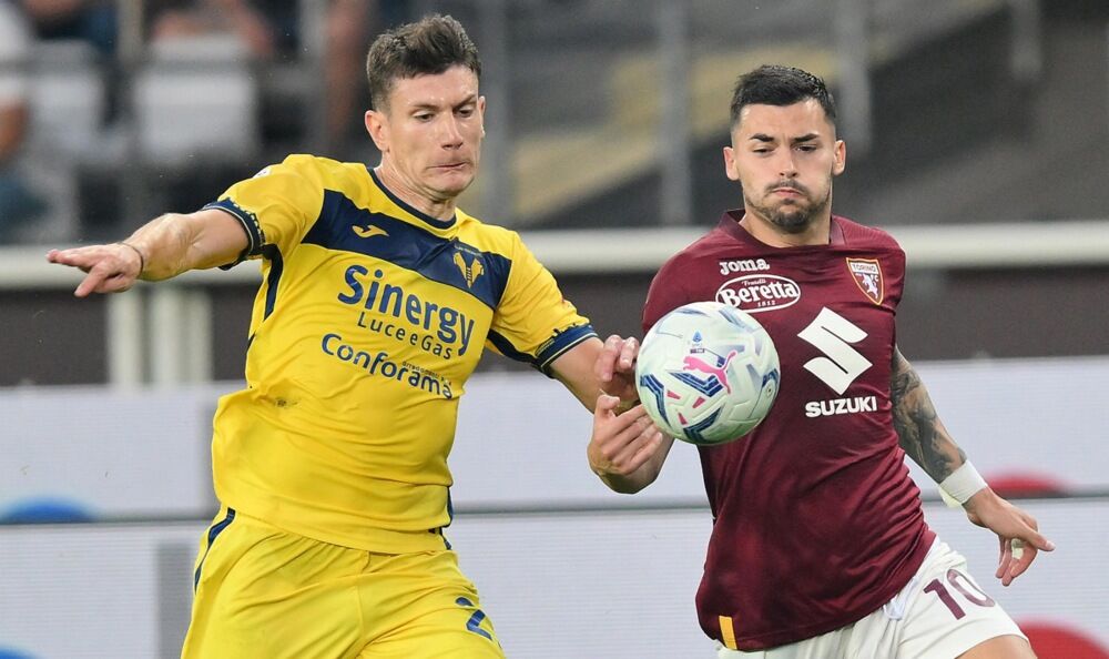 Nemanja Radonjić na utakmici Verone i Torina