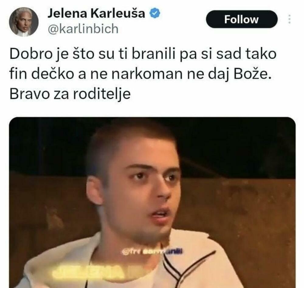 Nakon Cece, na tapetu JK se našao i Relja Despotović, poznat kao Seksi iz grupe Crni Cerak, koji je u jednom intervjuu istakao da mu roditelji nisu dozvoljavali da sluša Karleušinu muziku