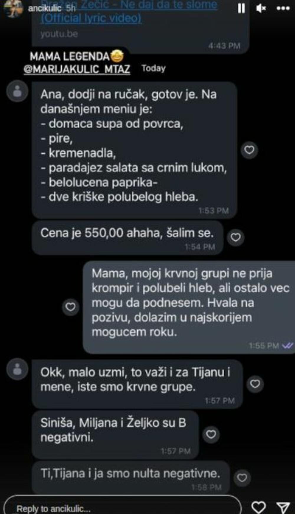 Prepiska Marije Kulić i njene ćerke Ane