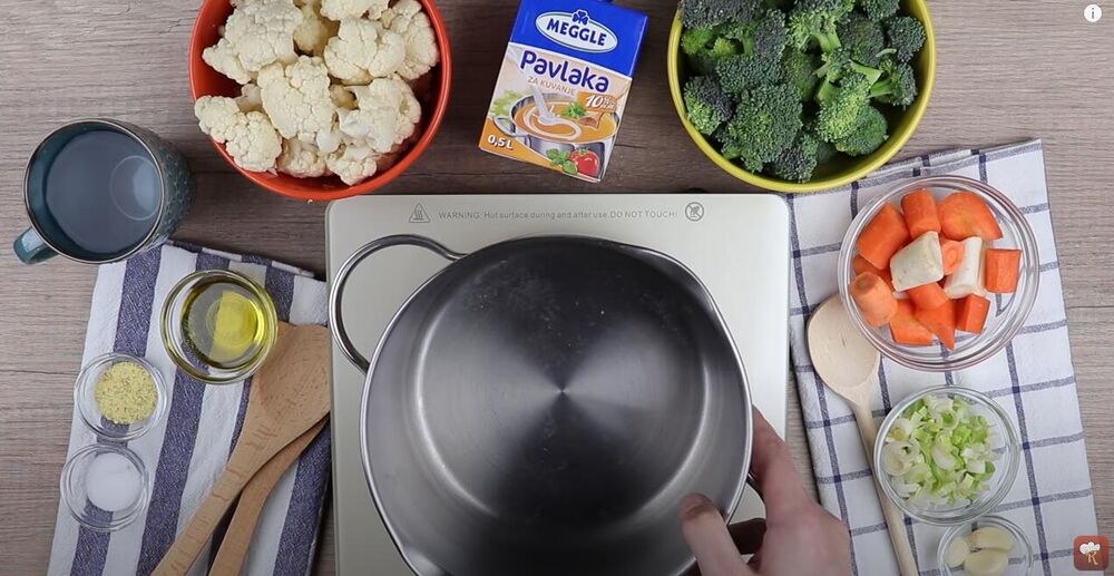 Brokoli, Karfiol, Sastojci, Potaž od brokolija, Potaž