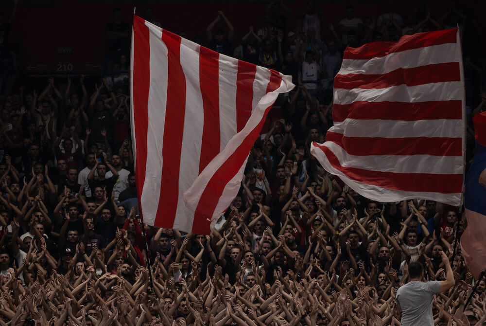 Delije na meču Crvene zvezde i Asvela