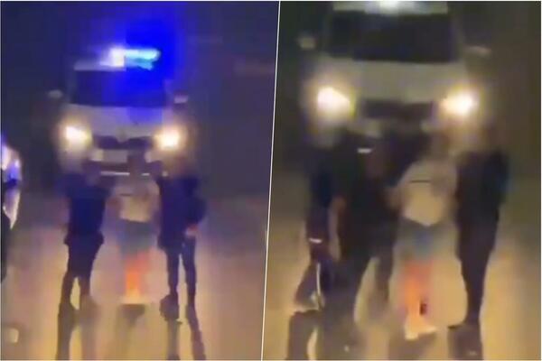 OVAKO JE UHAPŠEN OSUMNJIČENI ZA UBISTVO U KRUŠEVCU: Patrole ga OPKOLILE sa SVIH STRANA! (VIDEO)