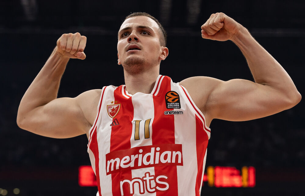 Marko Simonović u dresu Crvene zvezde