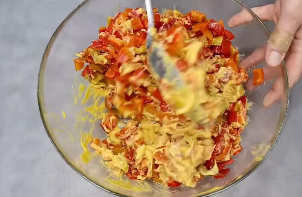 Mešanje paprike i senfa