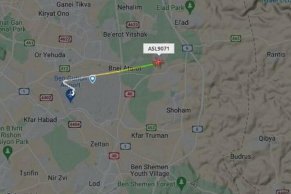 AVION IZ SRBIJE POLETEO PRE KIŠE RAKETA HAMASA: Posle poletanja počeo VELIKI NAPAD na aerodrom u Tel Avivu