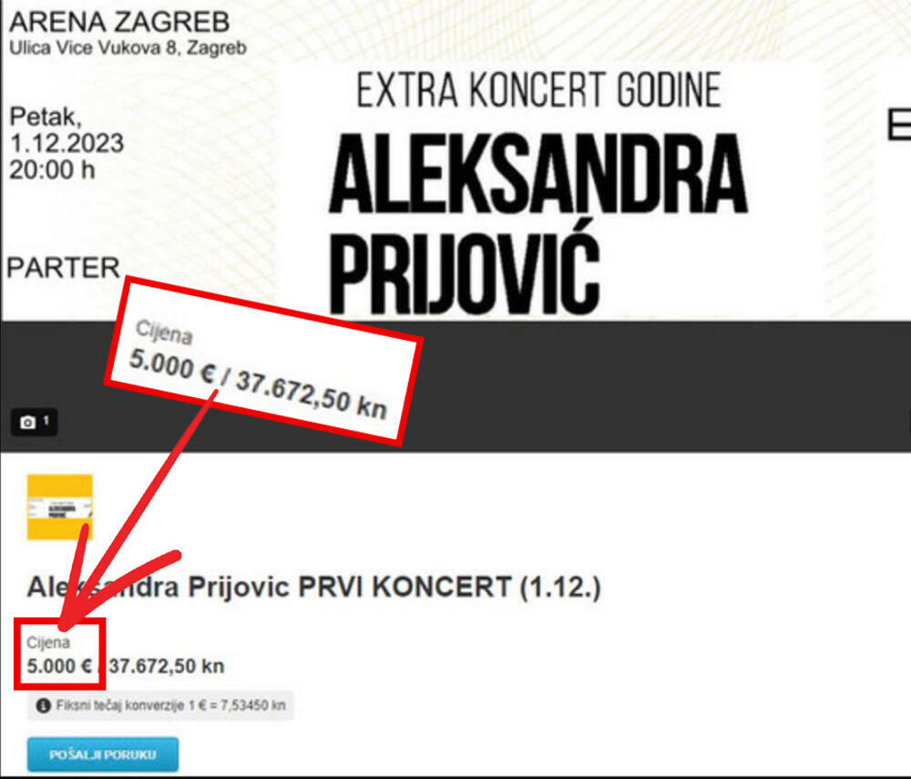 Jedna osoba je ponudila svoje karte za čak 10.000 evra