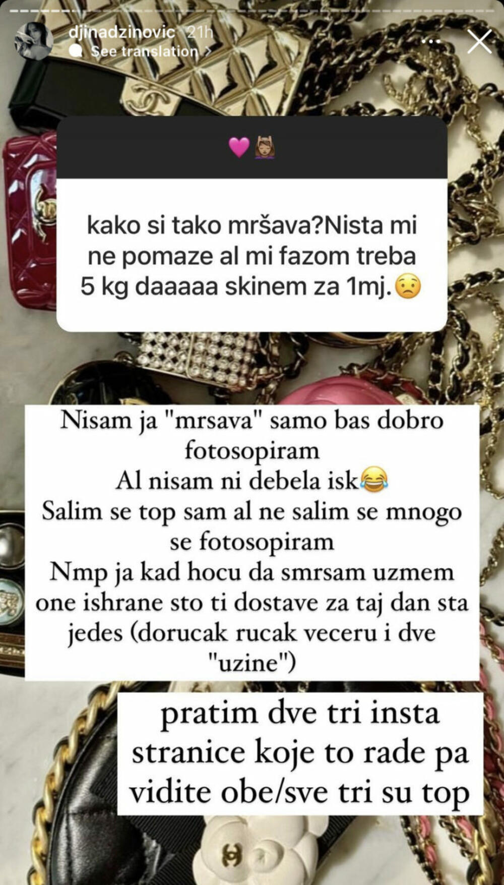 Đina Džinović nedavno je priznala i da je korigovala usta, iako ima samo 19 godina