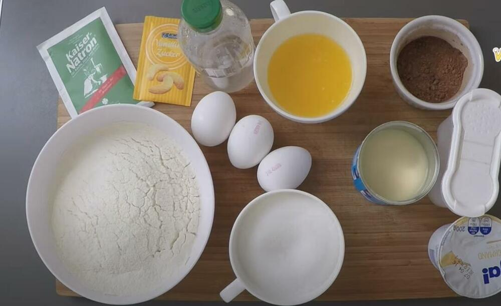 Sastojci za prag tortu