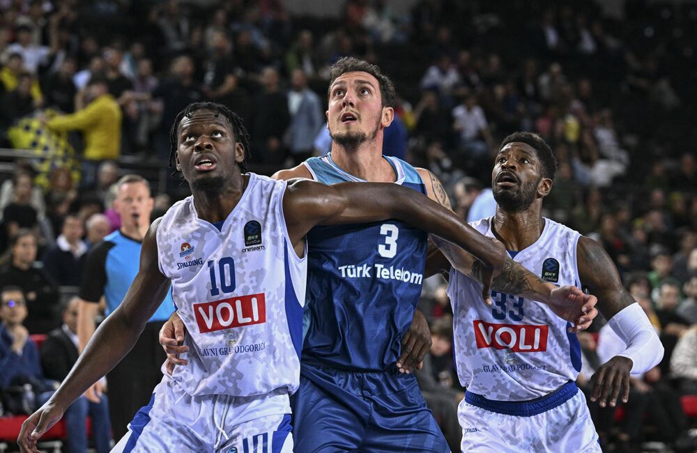 Detalj sa utakmice Turk Telekoma i podgoričke Budućnosti u Evrokupu