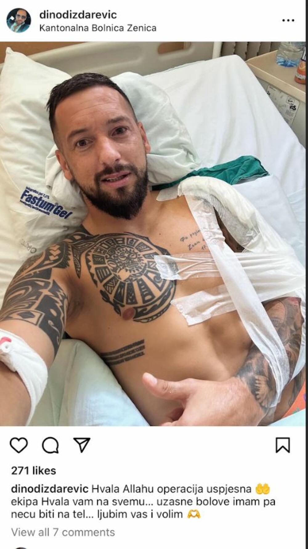 Objava Dina Dizdarevića