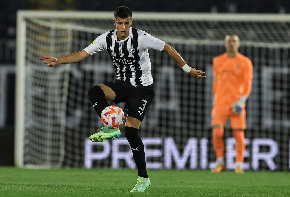 Mihajlo Ilić u dresu Partizana