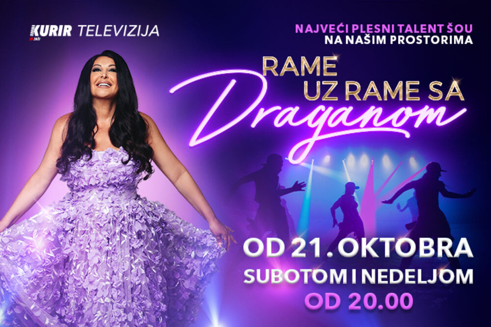 SPEKTAKULARNI ŠOU "RAME UZ RAME SA DRAGANOM" OD 21. OKTOBRA NA KURIR TELEVIZIJI
