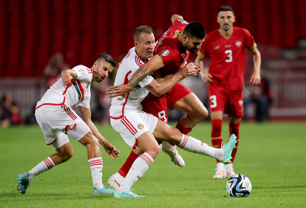 Detalj sa prethodne utakmice Srbije i Mađarske