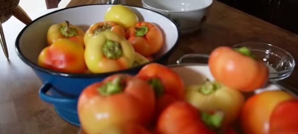 Paradajz paprike u činiji