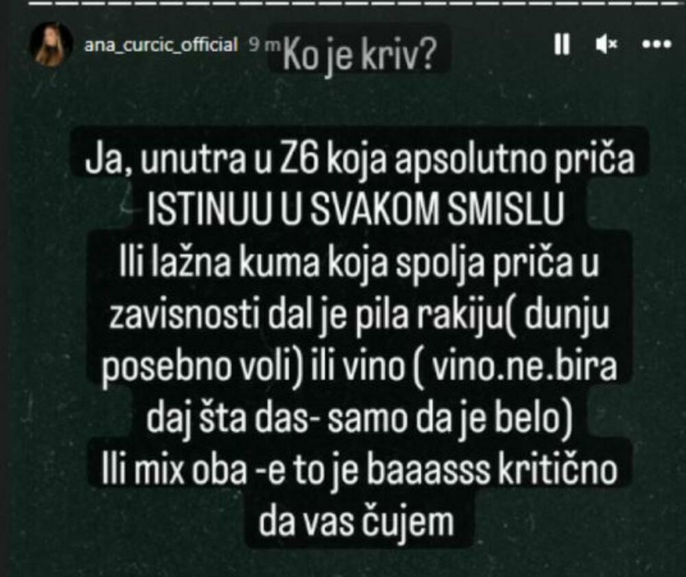 Ana Ćurčić o Kačavendi i alkoholu