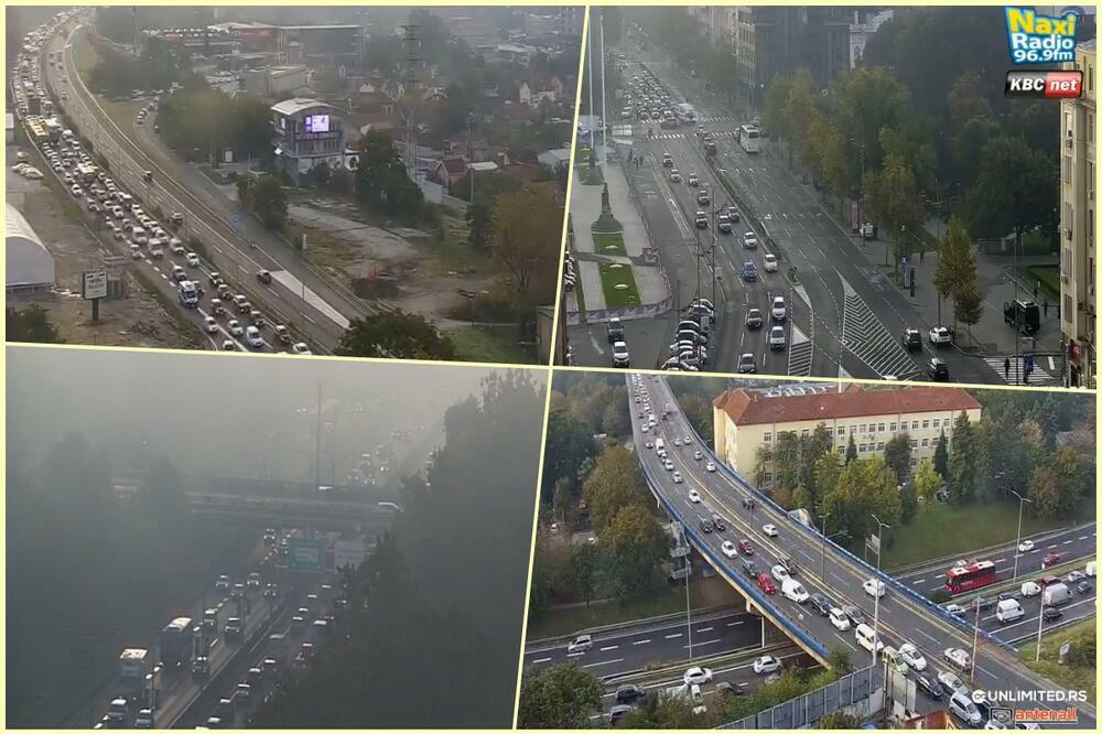 JUTARNJI ŠPIC U BEOGRADU: Magla usporava VOŽNJU, u ovom delu je NAJKRITIČNIJE (FOTO)