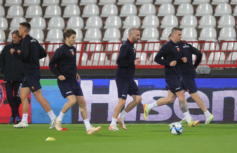 Trening fudbalera Crne Gore u Beogradu