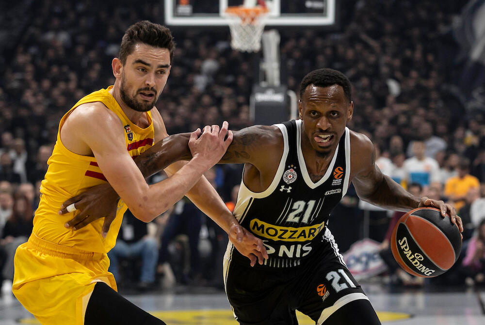 Detalj sa utakmice Partizana i Barselone