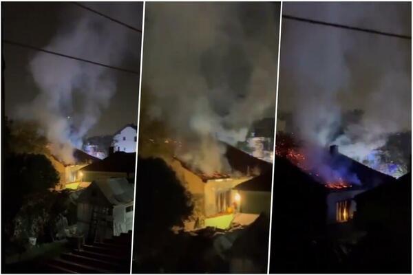 DRAMATIČAN PRIZOR U LESKOVCU: Deo grada BEZ STRUJE, vatra GUTA KUĆU! (VIDEO)