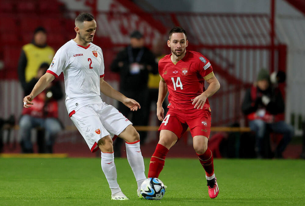 Detalj sa meča Srbija - Crna Gora