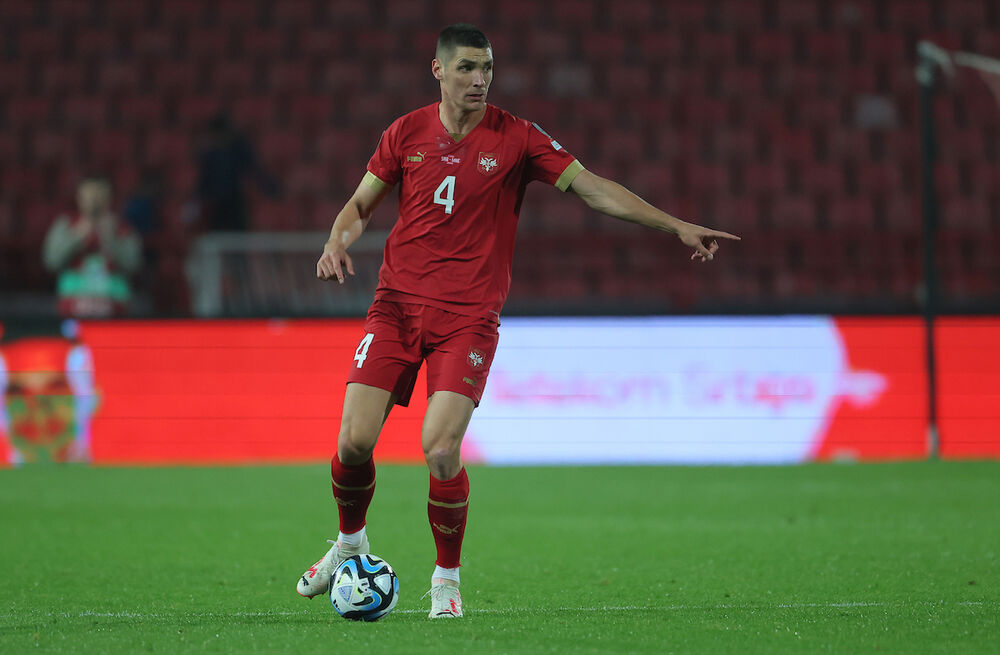 Nikola Milenković u dresu reprezentacije Srbije 