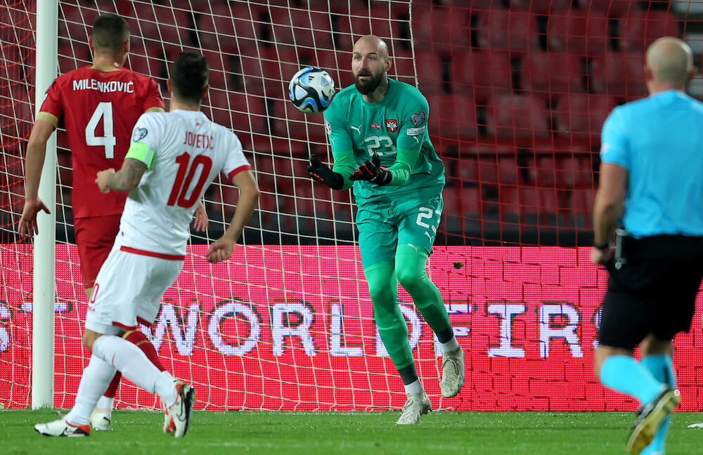 Detalj sa meča Srbija - Crna Gora