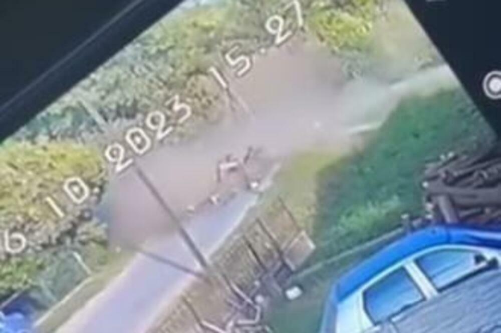 ZAKUCAO SE U BETONSKU BANDERU: Užasan SNIMAK nezgode kod Lapova! (VIDEO)