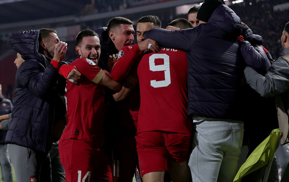 Slavlje fudbalera Srbije