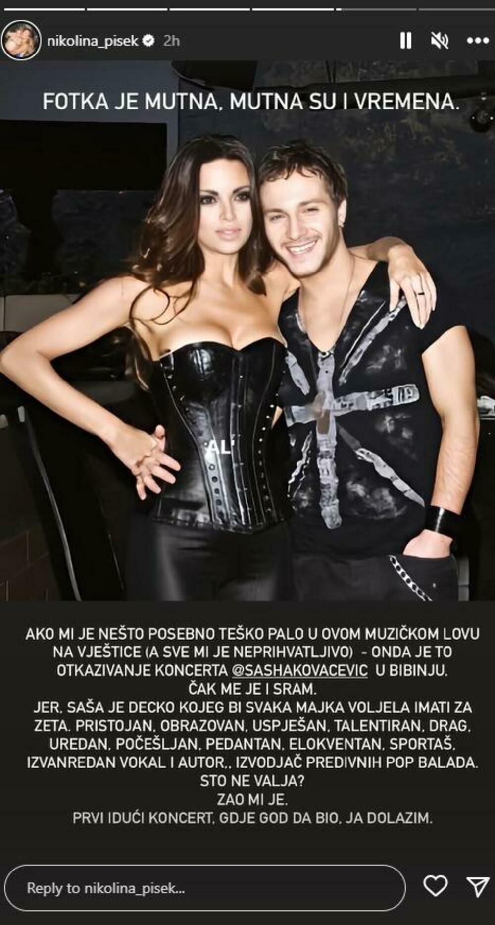 Objava Nikoline Pišek