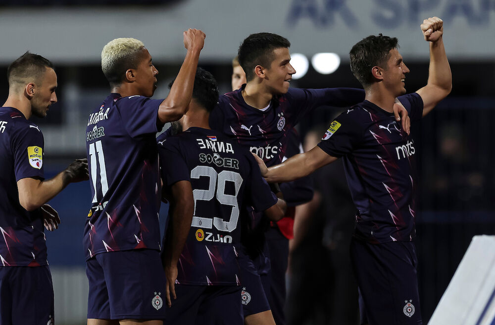 Slavlje fudbalera Partizana u Subotici