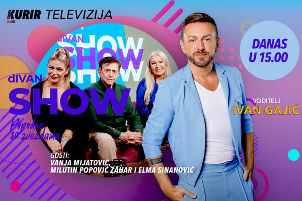 SJAJNA ZABAVA I OVOG VIKENDA! Kod Gajića ove subote u emisiji „dIvan show“ Zahar, Elma i Vanja