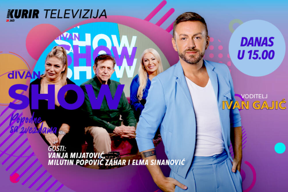 SJAJNA ZABAVA I OVOG VIKENDA! Kod Gajića ove subote u emisiji „dIvan show“ Zahar, Elma i Vanja