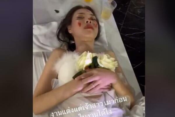 UNIŠTILA SE OD ALKOHOLA NA SOPSTVENOJ SVADBI: Toliko se napila da su je prijatelji PROGLASILI MRTVOM (VIDEO)