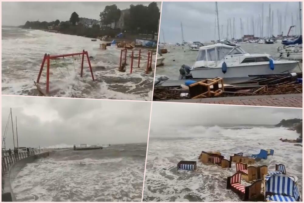 POJAVILI SE JEZIVI SNIMCI OLUJE KOJA JE ZAHVATILA DEO EVROPE! Hiljade ljudi ISELJENO, IMA I MRVIH: Vetar sve ČUPA