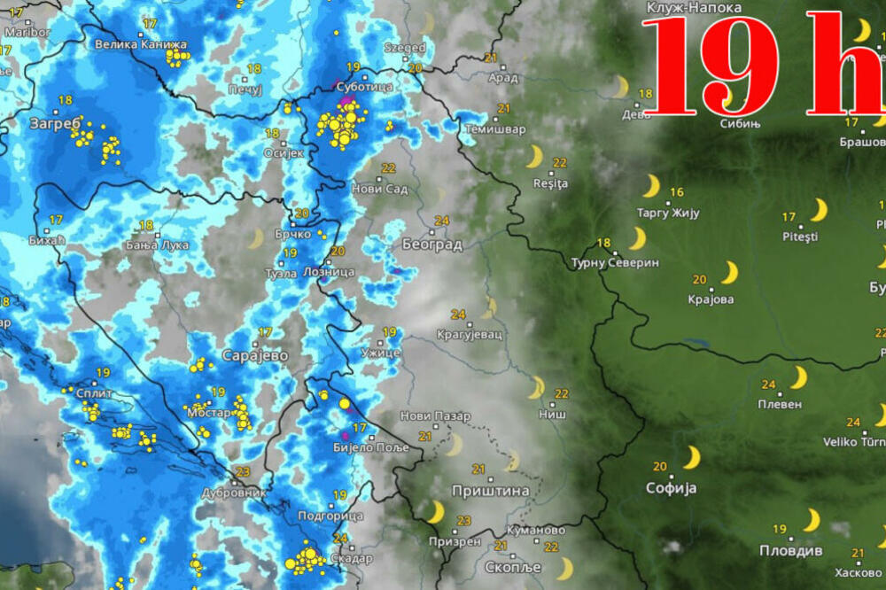 EVO KAKVO ĆE NEVREME DA PROTUTNJI SRBIJOM U NAREDNIM SATIMA: Ovi delovi NAŠE ZEMLJE biće u OLUJNOJ ZONI