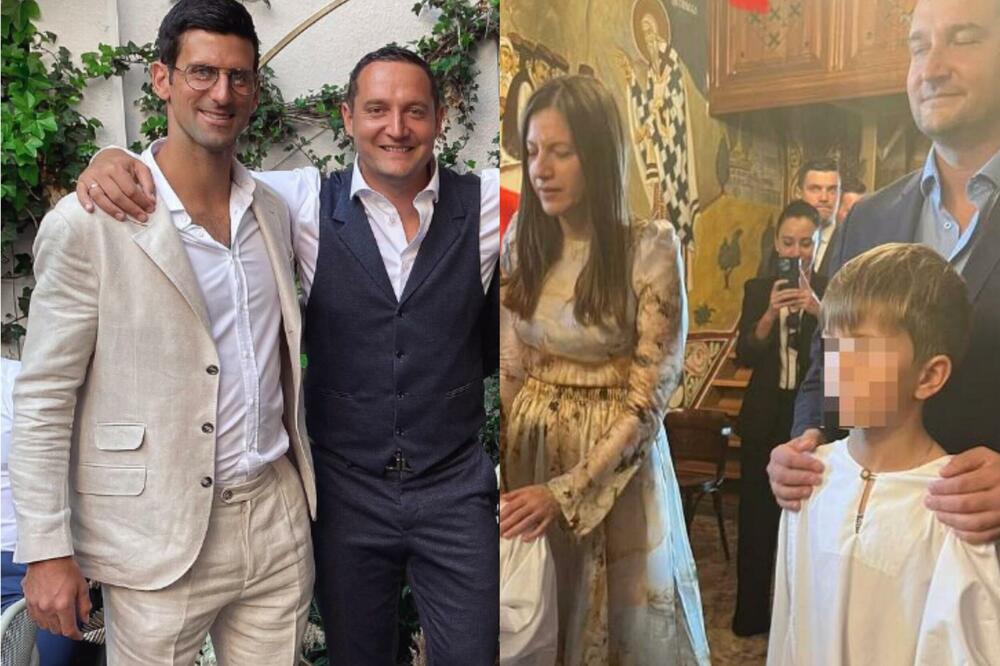 BIVŠI FUDBALER JE BIO KUM NA KRŠTENJU STEFANA ĐOKOVIĆA: A Taru žena koja je veoma bitna za Novaka i Jelenu! (FOTO)